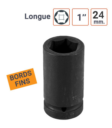 Douille à chocs en 1 Pouce 24mm - Bords Fins