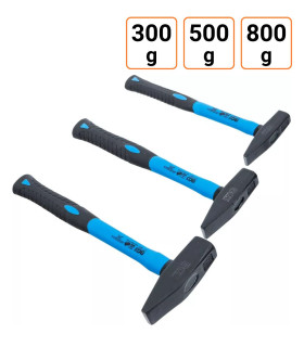 Lot de 3 marteaux de serrurier manche en fibres de verre