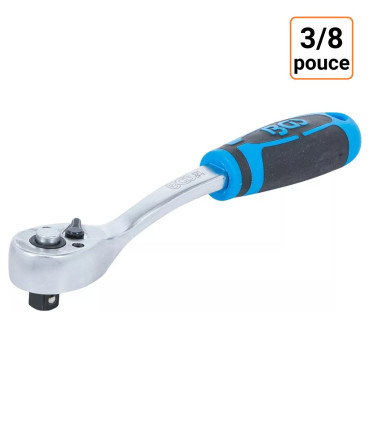Cliquet réversible coudé à denture fine 3/8 pouce