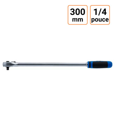Cliquet réversible extra long 1/4 pouce