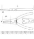  Pince pour circlips droite pour circlips extérieurs 225 mm - 2