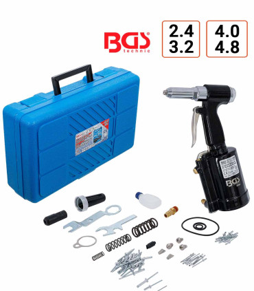 Riveteuse à air comprimé BGS de 2.4 à 4.8 mm