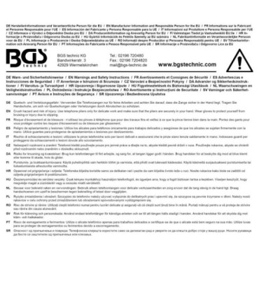  Pince téléphone extralongue coudée 45 degré 280 mm - 5