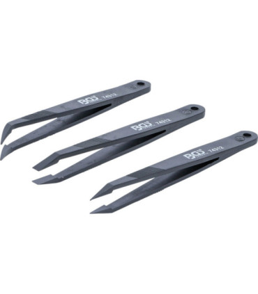 Lot de 3 pincettes en plastique - 1