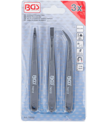  Lot de 3 pincettes en plastique - 4