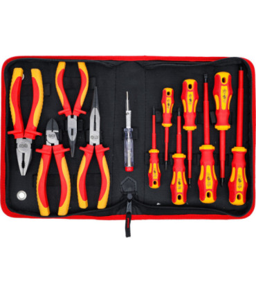 Lot de pinces et tournevis d'électricien VDE 12 pièces - 1