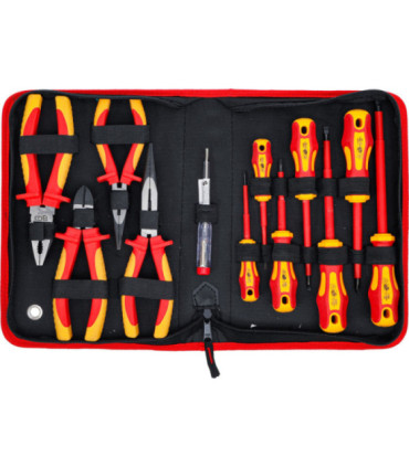  Lot de pinces et tournevis d'électricien VDE 12 pièces - 5