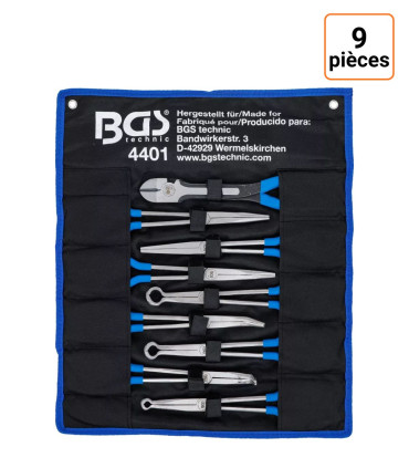 Lot de 9 pinces à long bec