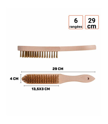 Brosse métallique poils en laiton
