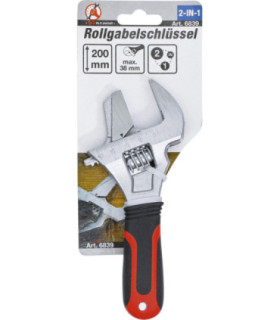  Clé à molette avec poignée en plastique ouverture max 38 mm - 5