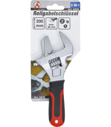  Clé à molette avec poignée en plastique ouverture max 38 mm - 5