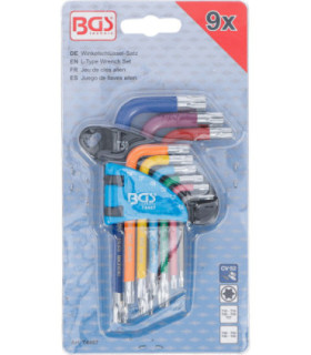  9 clés torx multicolore courtes T10 à T50 - 4