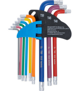  9 clés torx multicolore avec perçage T10 à T50 - 3