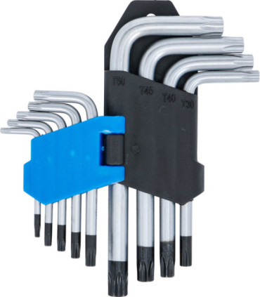  9 clés torx courtes avec perçage T10 à T50 - 3