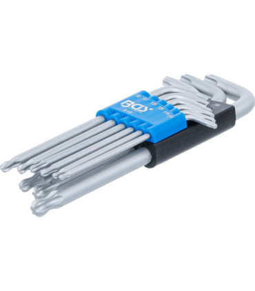 9 clés torx avec tête sphérique T10 à T50 - 1
