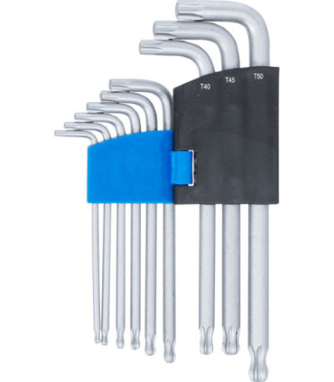  9 clés torx avec tête sphérique T10 à T50 - 4
