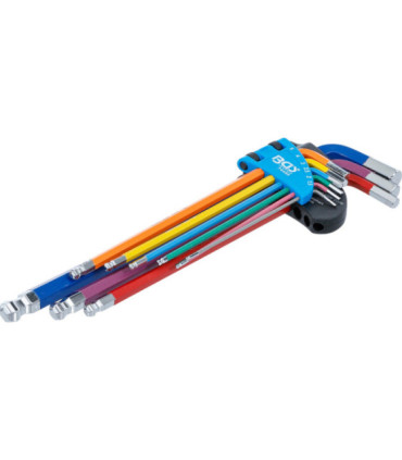 9 clés allen multicolore extra longues 1