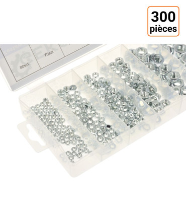 Lot de 300 écrous en acier inoxydable