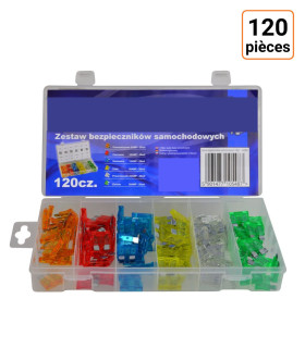 Lot de 120 fusibles STANDARD 5A à 30A