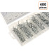 Lot de 400 rivets en aluminium