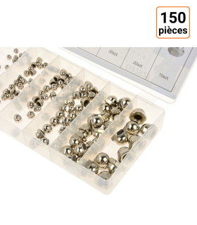 Lot de 150 écrous borgnes