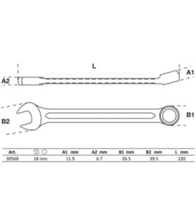  Clé mixte 18 mm - 2