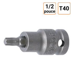 Douille 1/2 pouce à embout à chocs Torx T40