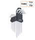 Lot de 9 clés allen longues Torx de