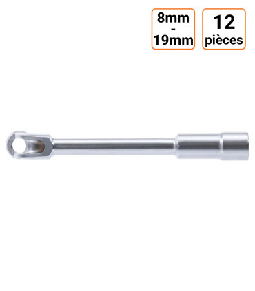 Jeu de 12 clés à pipe