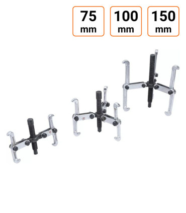Lot de 3 extracteurs, 2 et 3 bras 75 - 150 mm