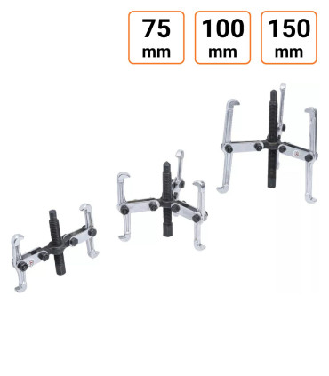 Lot de 3 extracteurs, 2 et 3 bras 75