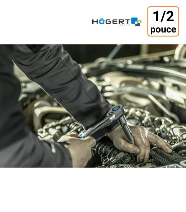 Cliquet réversible coudé