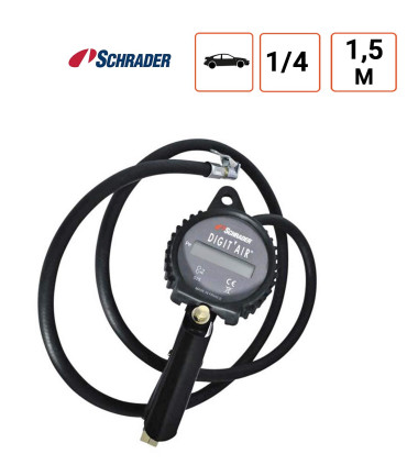 Gonfleur Schrader Digit'Air VL 1,50 mètre