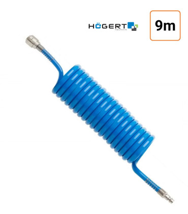 Tuyau spiralé à air comprimé 9 m Hogert