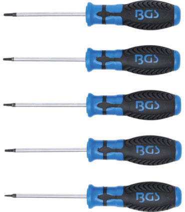  Jeu de 5 tournevis Torx avec perçage T6 à T10 - 2
