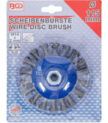  Brosse plate réception M14 x 2