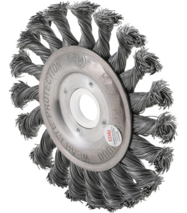  Brosse plate brosse ronde tressée diam 115 mm - 2