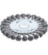 Brosse plate brosse ronde tressée diam 125 mm - 1