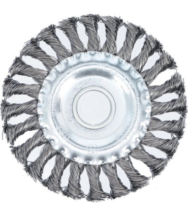 Brosse plate brosse ronde tressée diam 125 mm - 2