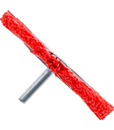  Brosse plate nylon 100 mm tige 6 mm - 4