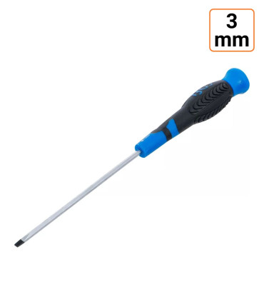 Tournevis plat 3 mm avec longueur de la lame 100 mm