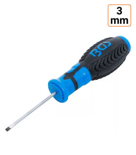 Tournevis plat 3 mm avec longueur de la lame 60 mm