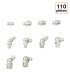 Assortiment de 110 graisseurs