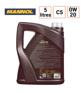 Dos Huile moteur Mannol Legend 0W20 5L