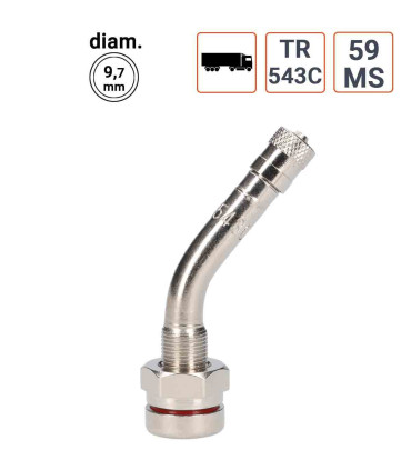 Valve Poids Lourds TR 543C angle 45°ou 59MS par 10 ex.