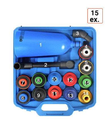 schema Kit de 15 entonnoirs pour remplissage d’huile nouveaux modèles