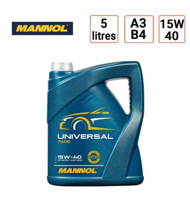 Huile moteur Mannol Universal 15W40 5L
