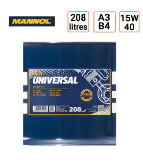 Huile moteur Mannol Universal 15W40 208l