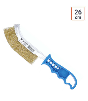 Brosse en fil d'acier 26 cm en fil laiton