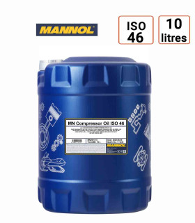 fut 10 L Huile Mannol Grade 46 pour compresseur à vis